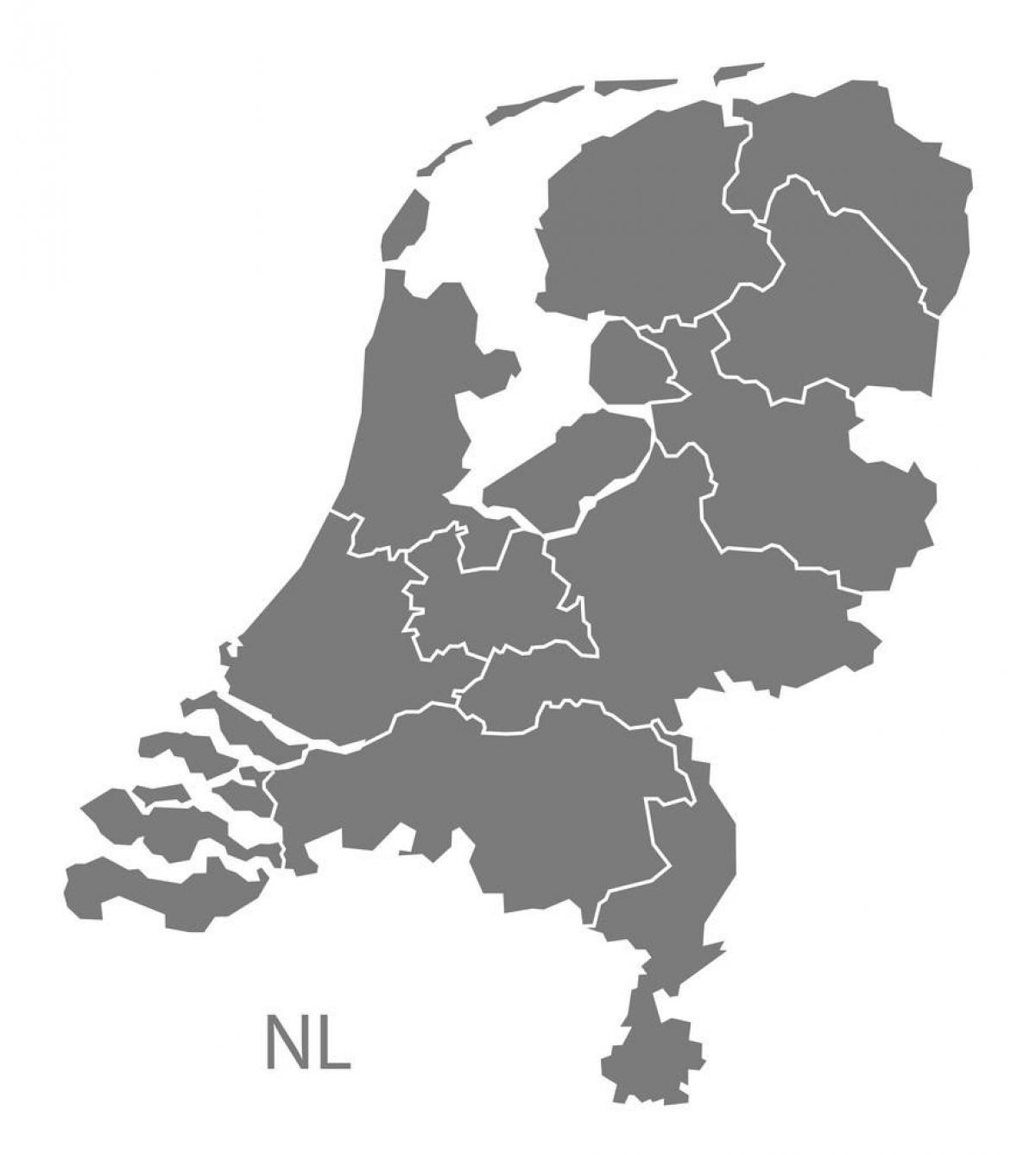 векторная карта Нидерландов